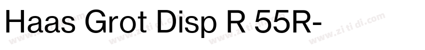 Haas Grot Disp R 55R字体转换 Haas Grot Disp R 55R字体转换